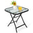 18 Inch Square Patio Bistro Table with Rustproof Frame