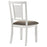 Appleton Ladder Back Dining Side Chair White and Brown (Set of 2)