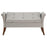 Farrah Upholstered Rolled Arms Storage Bench