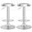 Modern Swivel Adjustable Height Bar Stool with Footrest