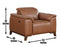 Bergamo Dual-Power Leather Recliner