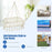 2 Person Hanging Hammock Chair with Cushion Macrame Swing