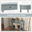 52 Inch Retro Console Table with 2 Drawers and Open Shelf Entryway Sofa Table