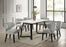 Hamilton WHITE Dining Table + 6 Chair Set