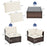 6 Pieces Patio Rattan Furniture Set with Cushions