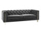 Charlene Velvet Button Tufted Rolled Arm Chesterfield Sofa