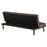 Jenson Multipurpose Upholstered Tufted Convertible Sofa Bed Dark Coffee Brown