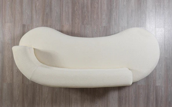 Larissa Ivory Boucle Chaise Lounge