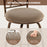 2 Pieces Swivel Plush Fabric Cushioned Bar Stool Set