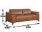 Bergamo 3- Piece Dual-Power Leather Reclining Set (Sofa, Loveseat & Chair)