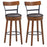 Set of 2 Swivel Counter Height Bar Stools