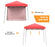 10 x 10 Feet Pop Up Tent Slant Leg Canopy with Roll-up Side Wall