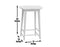 Hilton 24″ Backless Counter Stool