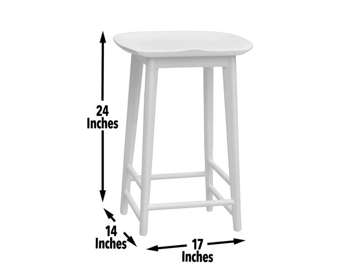 Hilton 24″ Backless Counter Stool