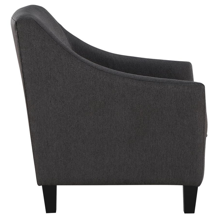 Liam Upholstered Sloped Arm Accent Club Chair