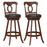 Set of 2 24/30 Inch Swivel Bar Stools with Footrest