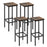 Set of 4 Bar Stool Set 26 Inch Bar Chair with Metal Legs and Footrest