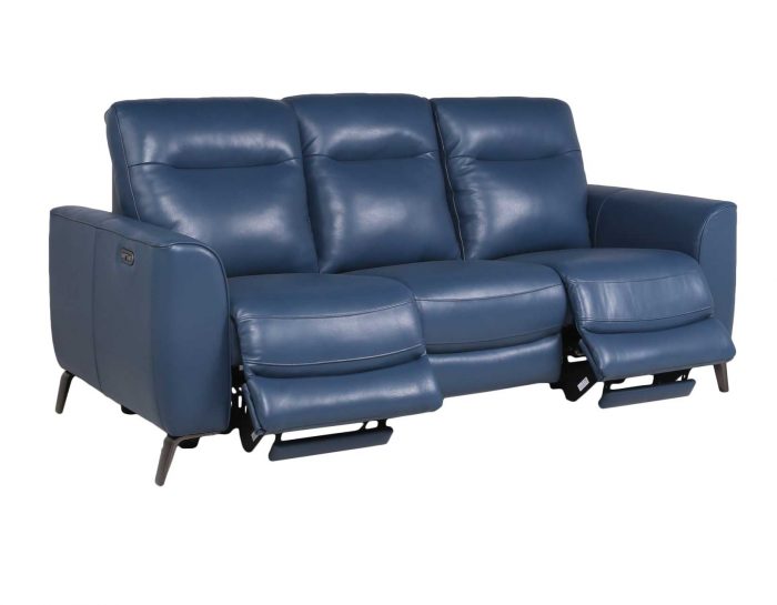 Sansa Leather Dual-Power Reclining Sofa