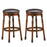 Set of 2 24/29 Inch Swivel Leather Padded Dining Bar Stools