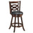 24/29 Inch Counter Height Upholstered Swivel Bar Stool with Cushion Seat