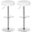 Set of 2 Adjustable Swivel Round Bar Stool  Pub Chairs