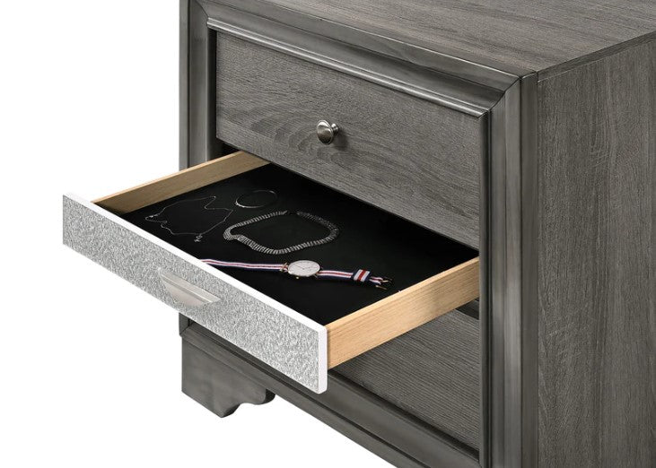 Regata Gray/Silver Nightstand