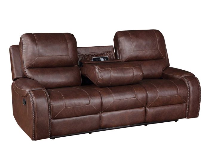 Keily Manual Reclining Sofa w/Dropdown Table