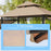 13.5 x 4 Feet Patio BBQ Grill Gazebo Canopy with Dual Side Awnings