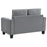 Davis 3-Piece Upholstered Rolled Arm Sofa Grey