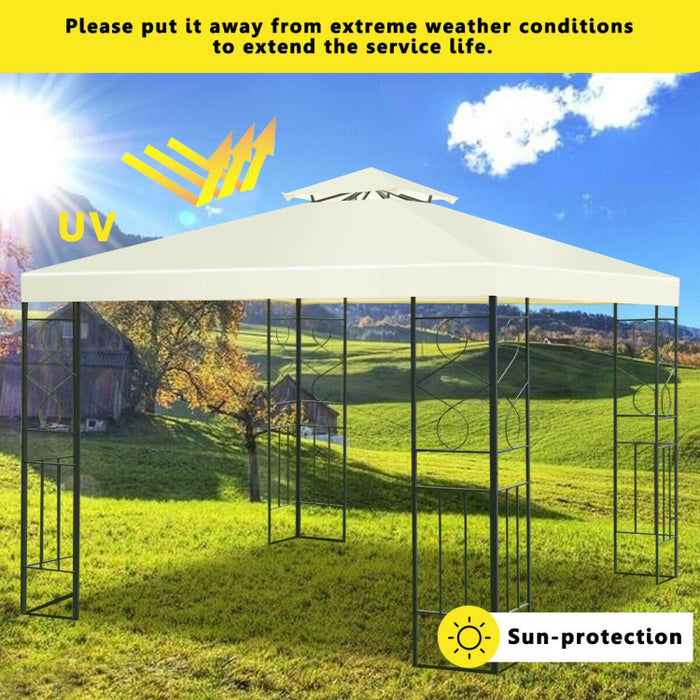 2 Tiers 10 x 10 Feet Patio Gazebo Canopy Tent