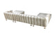 Santana Ivory Velvet Double Chaise Sectional