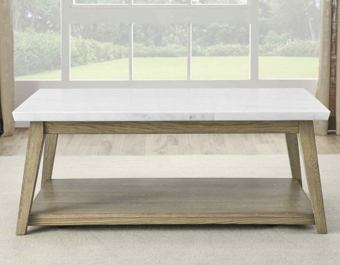 Vida Marble Top 3-Piece Table Set