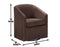 Arlo Upholstered Swivel Barrel Chair