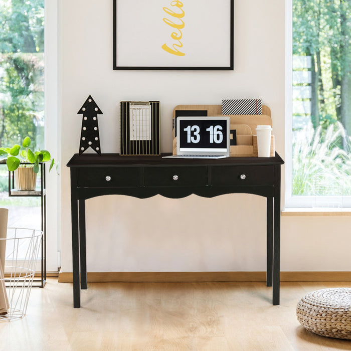 3-Drawers Hall Console Table for Entryway