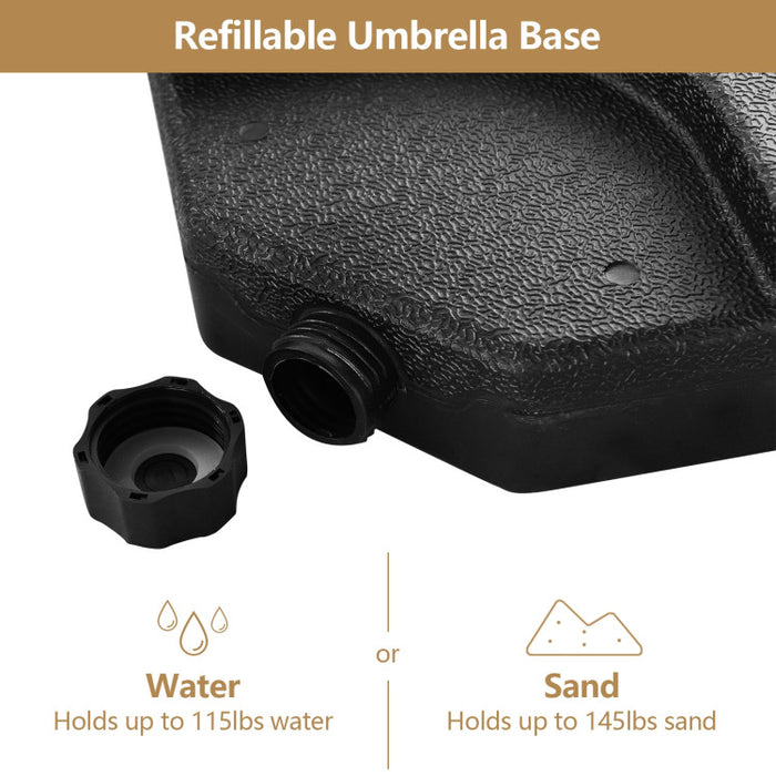 4 Plate Umbrella Base Stand for Patio