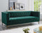 Isaac Channel Stitched Velvet Sofa