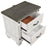 Lilith 2-drawer Nightstand Distressed Grey and White