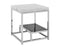 Aston White Marble End Table