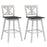 Set of 2 29 Inch 360-Degree Swivel Bar Stools for Home Restaurant