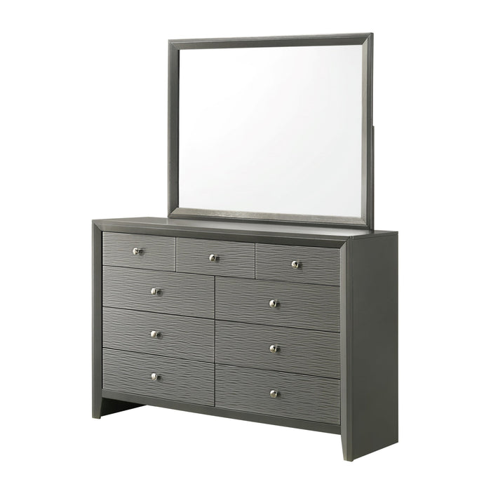 DENKER GUNMETAL BEDROOM GROUP