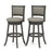 Swivel Bar Stools Set of 2 with Soft-padded Back and Seat