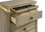 Giselle 6-Drawer Bedroom Chest With LED Rustic Beige