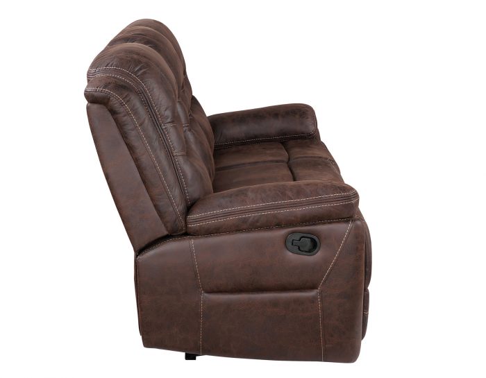 Stetson Manual Reclining Sofa w/Dropdown Table