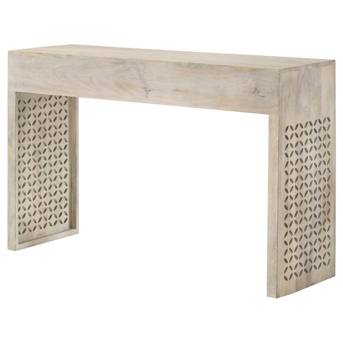 Rickman Rectangular 2-Drawer Console Table White Washed