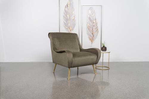 Ricci Upholstered Saddle Arms Accent Chair