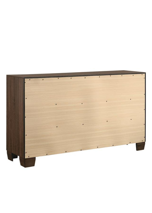 Brandon 6-drawer Dresser Medium Warm Brown