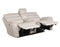 Duval Dual Power Reclining Console Loveseat, Ivory