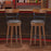 Set of 2 Swivel Counter Height Bar Stools