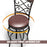 Set of 2 30 Inch Bar Stool with Backrest and Footrest