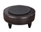 Sophia Swivel Accent Chair, Brown Leatherette